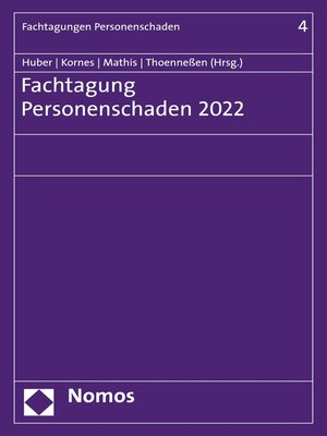cover image of Fachtagung Personenschaden 2022
